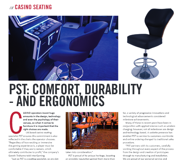 PST Intergaming Seating Feature