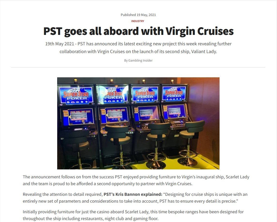 PST goes all aboard with Virgin Cruises